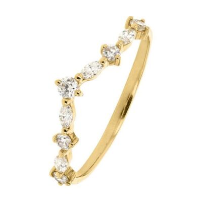 Bague Diamlight en Or et Diamant Synthétique