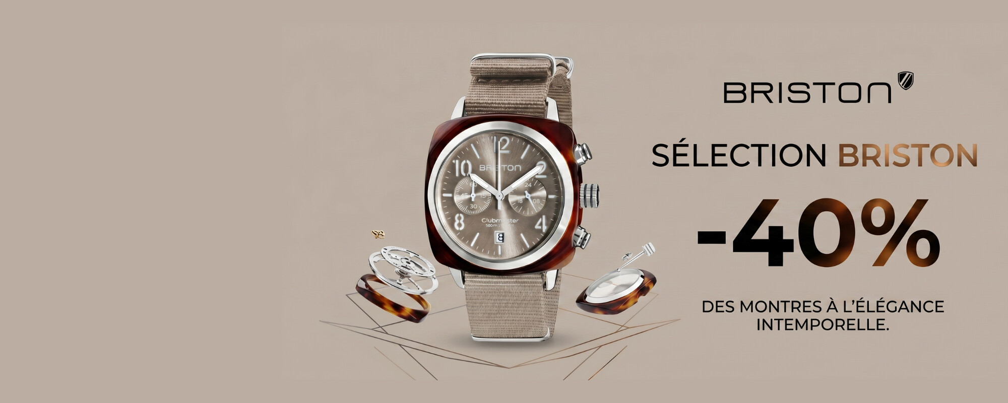 Promotions sur la marque de montres Briston