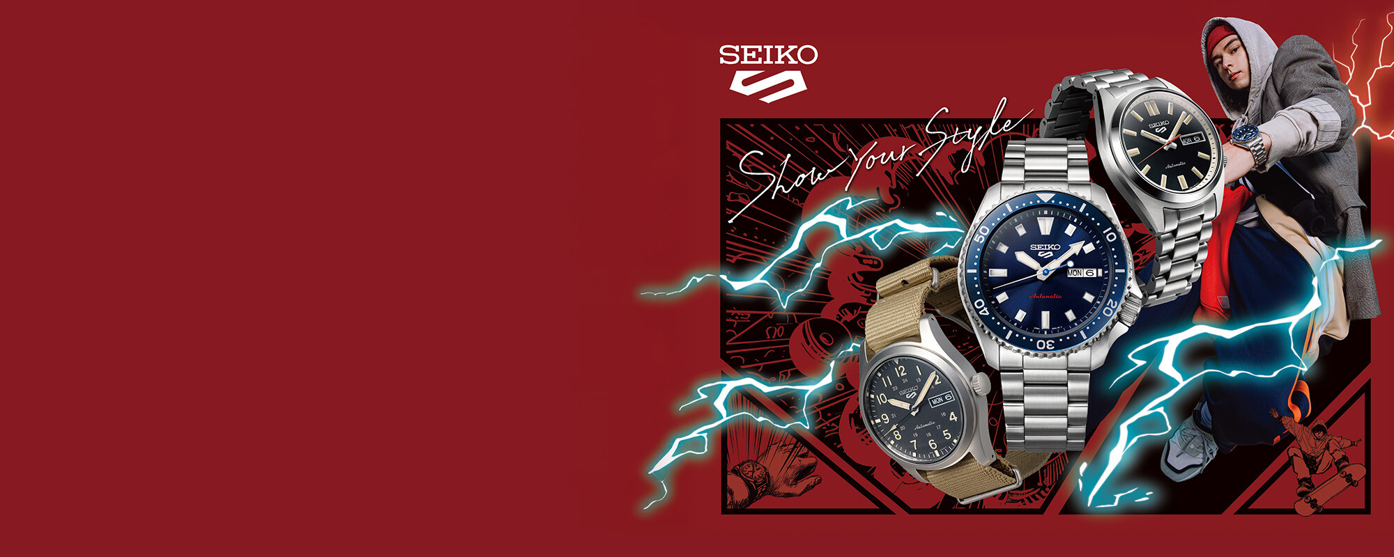 Bannière Seiko 5