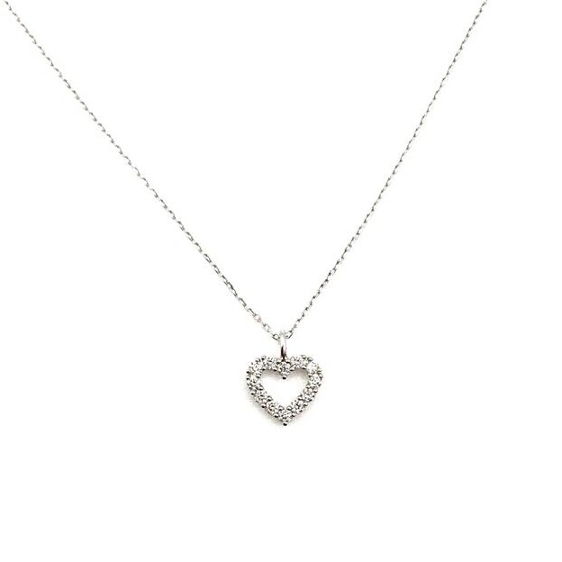 Collier pendentif coeur diamant