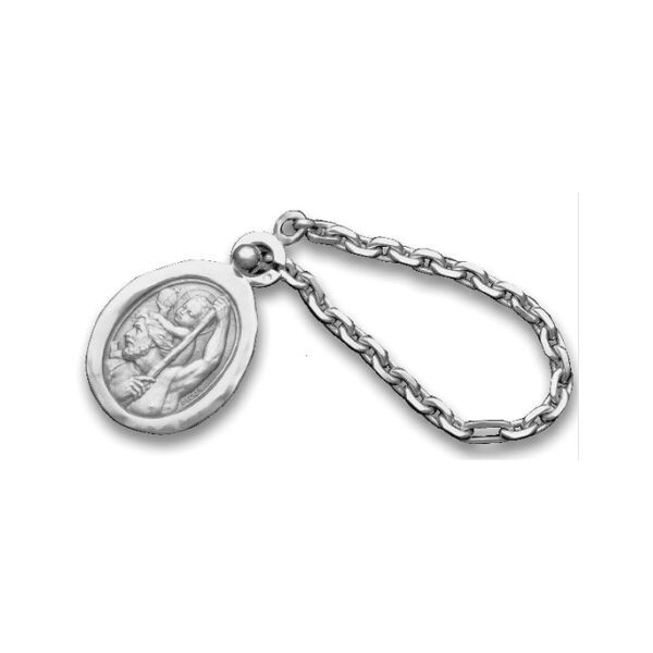 Médaille Saint-Christophe Porte-clefs en argent
