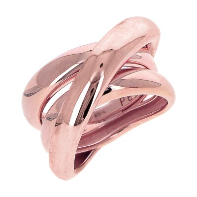 Bague argent rhodié rose