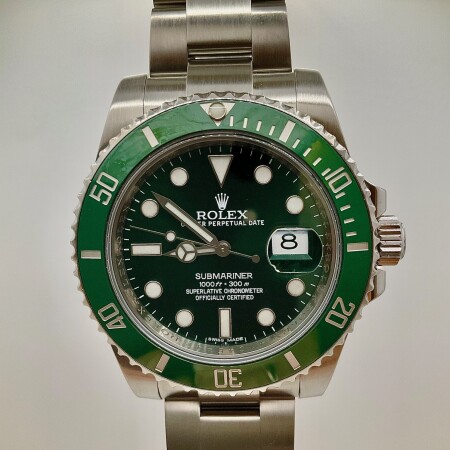 Montre Rolex Submariner Date lunette verte. Full set 2013