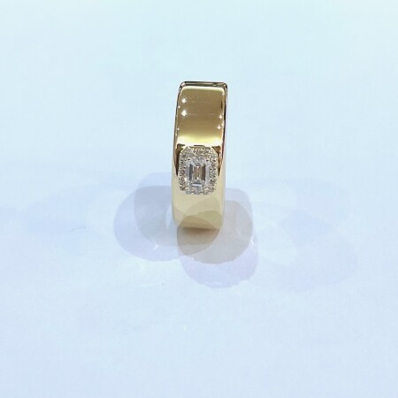 Bague"gémeaux" or jaune et diamants