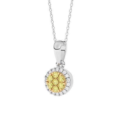 Collier Saphir Jaune et diamants