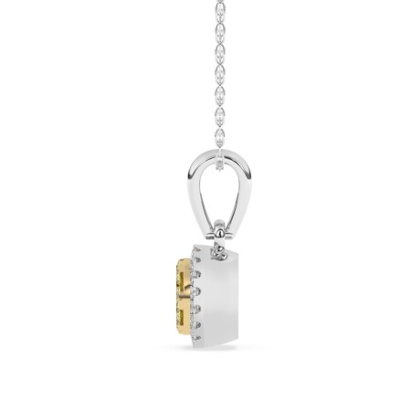 Collier Saphir Jaune et diamants