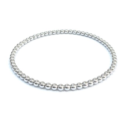 Bracelet or blanc Flex boules