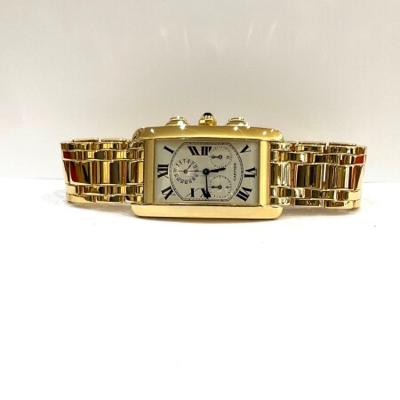 Montre Cartier chronoreflex Tank Americaine 1730C