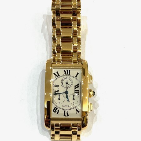 Montre Cartier chronoreflex Tank Americaine 1730C