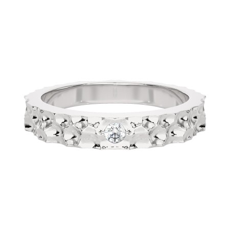 Alliance texturée diamant 0,05 carats GSI