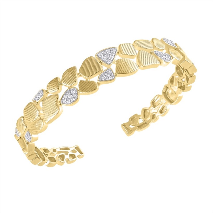 Bracelet Cléopâtre or jaune et Diamants