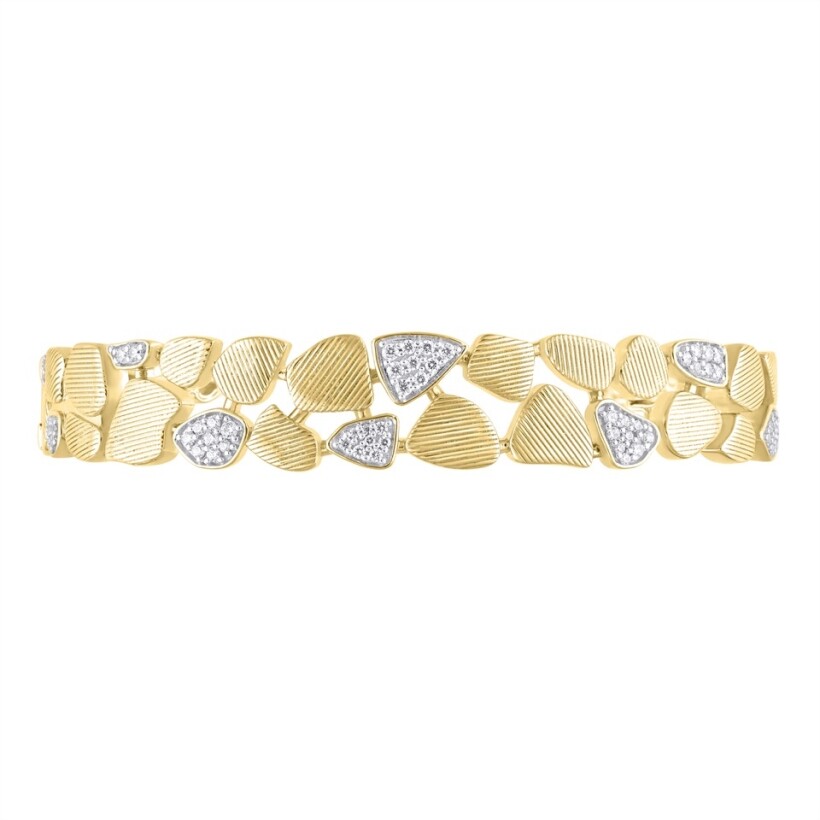 Bracelet Cléopâtre or jaune et Diamants