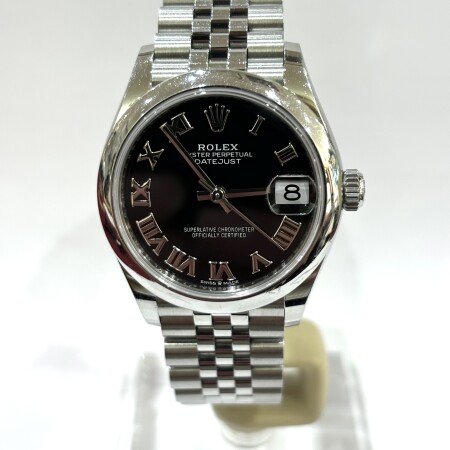 Montre Rolex datejust  ref: 278240 tout acier lunette lisse sur bracelet jubilé