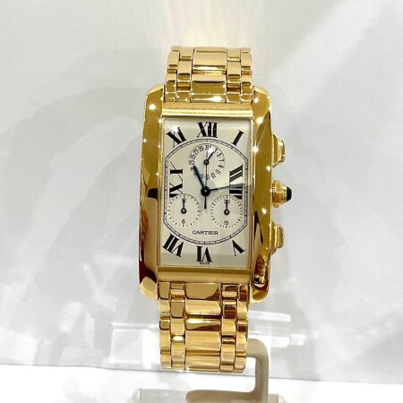 Montre Cartier chronoreflex Tank Americaine 1730C