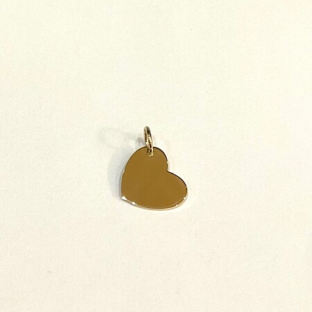 Pendentif coeur penché or jaune