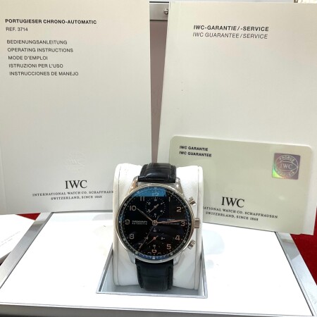 Montre IWC Portuguese - Chronograph en acier Ref: IWC - 3714