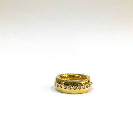 Bague collection CVIII or jaune et diamants