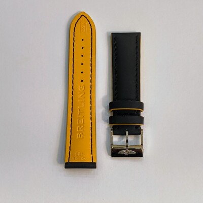 bracelet superocean breitling noir et jaune