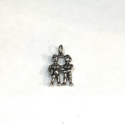 Pendentif zodiaque argent Gemeaux