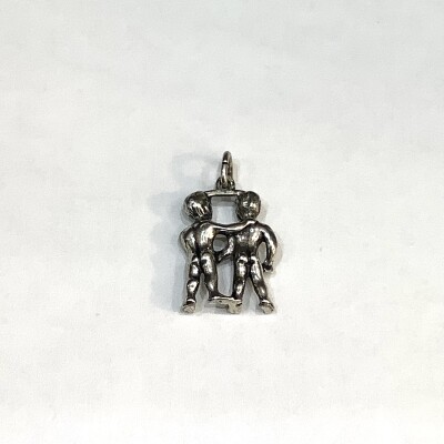 Pendentif zodiaque argent Gemeaux