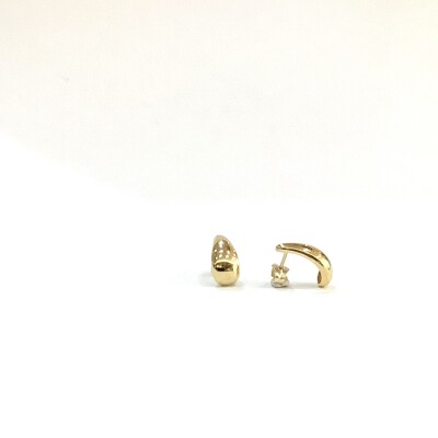 Boucles d'oreilles gouttes allongées or jaune
