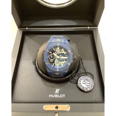 Montre Hublot Big Bang MECA-10 Ceramic Blue 45mm 414.EX.5123.RX
