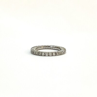 Alliance extensible or blanc tour complet diamants