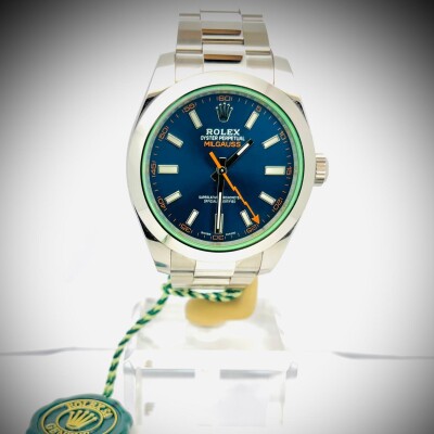 Montre Rolex Milgauss bleue 116400GV
