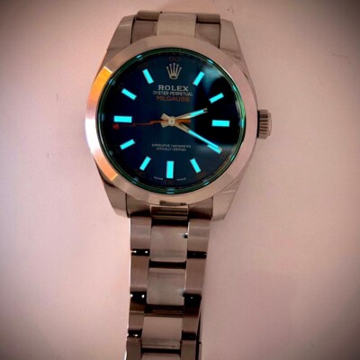 Montre Rolex Milgauss bleue 116400GV