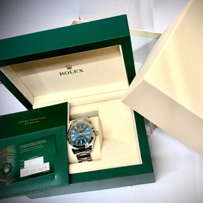 Montre Rolex Milgauss bleue 116400GV