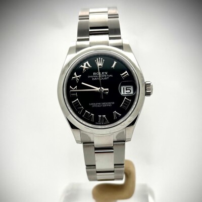 Rolex DATEJUST 178240 noire chiffres romains