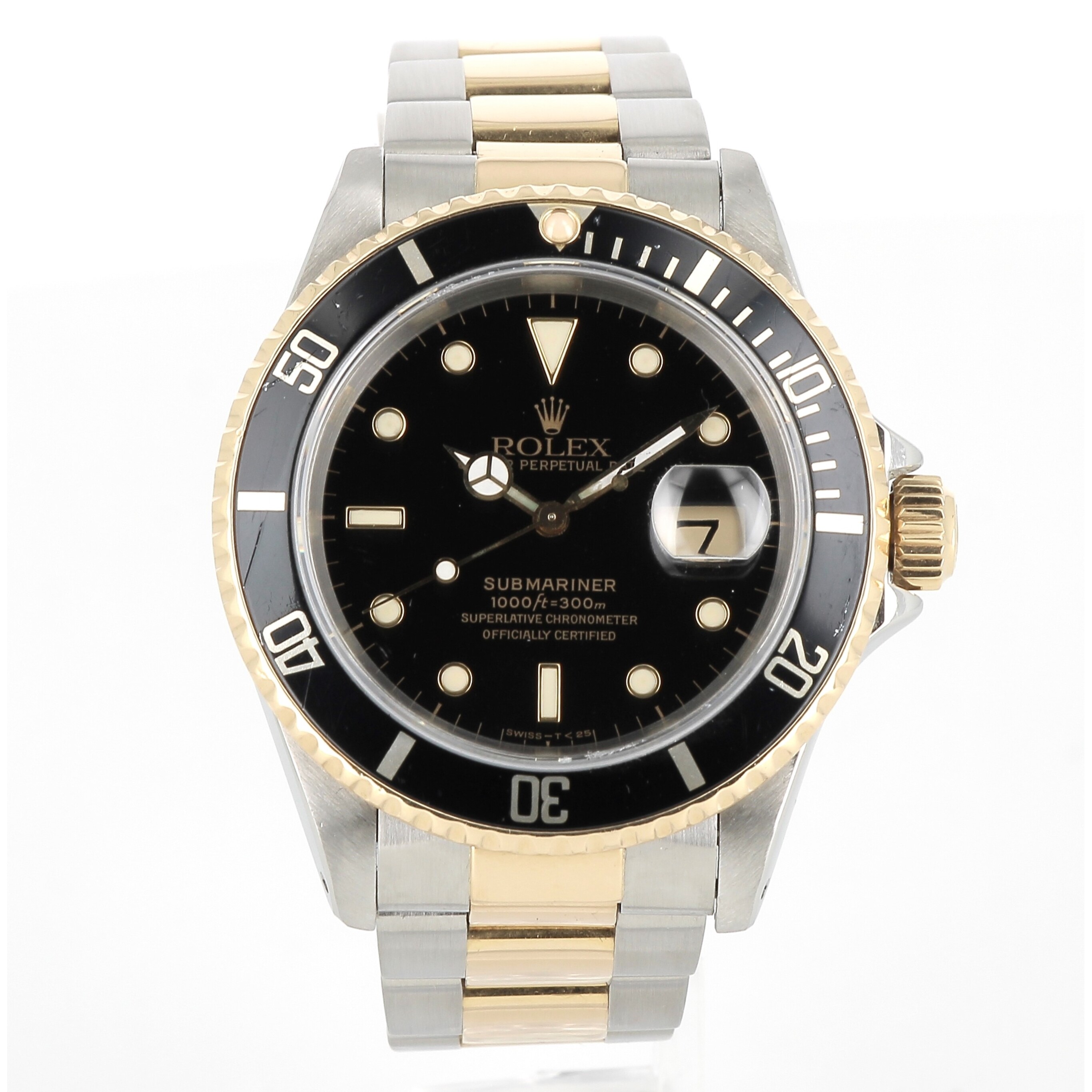 Submariner Date acier or jaune vue 2