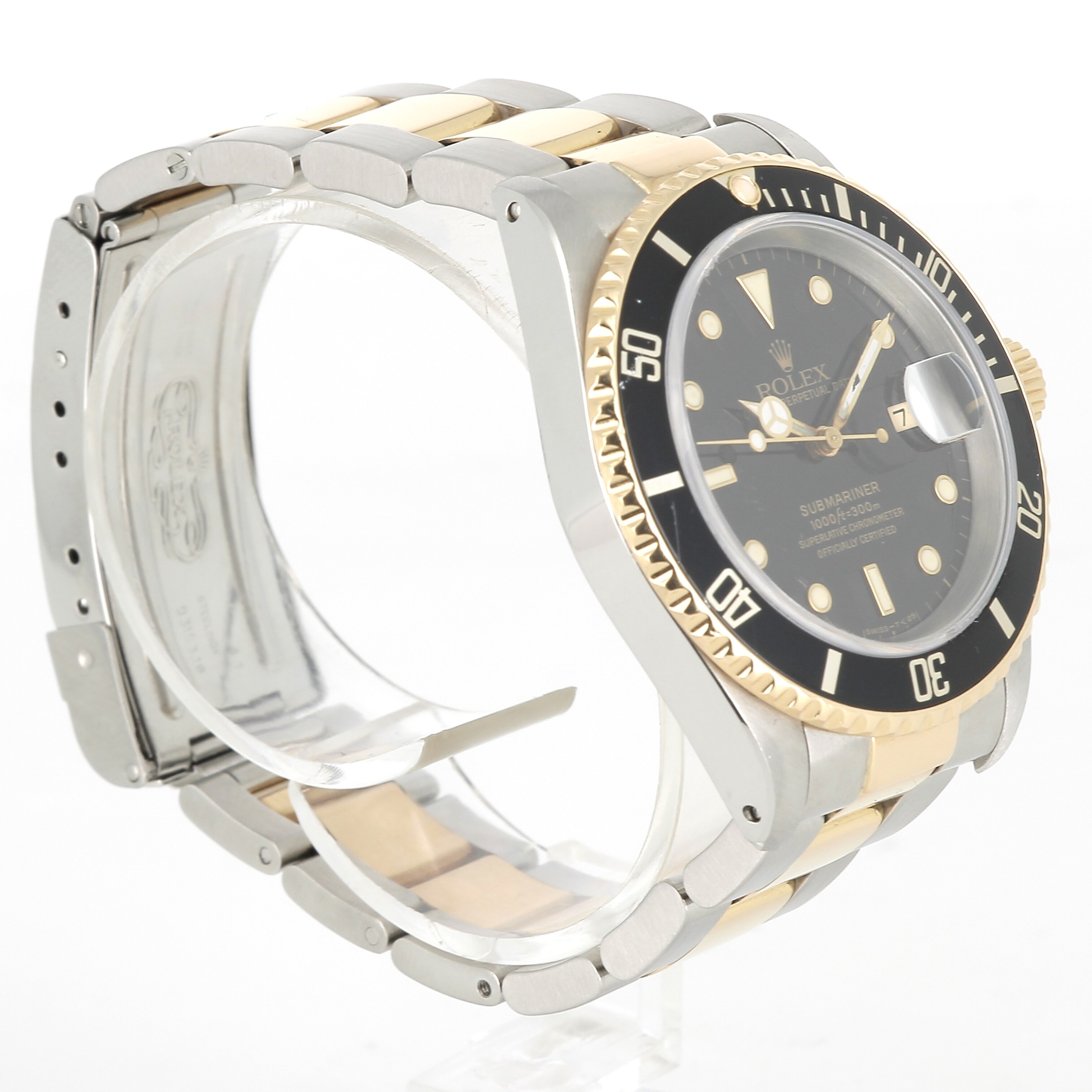 Submariner Date acier or jaune vue 3