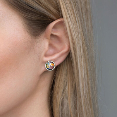 Boucles d''Oreilles Cabochon