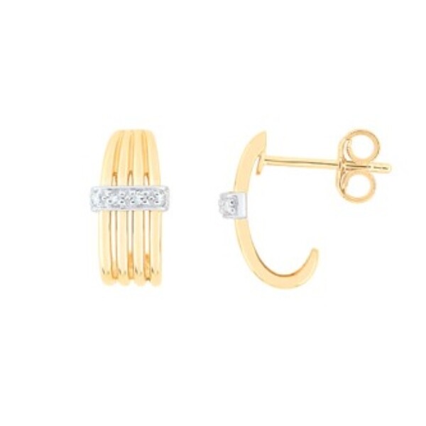 Boucles d'oreilles pavage Diamant