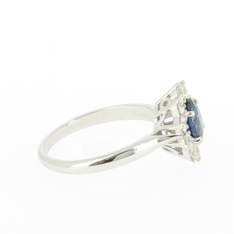 Daisy Blue Saphir Ring