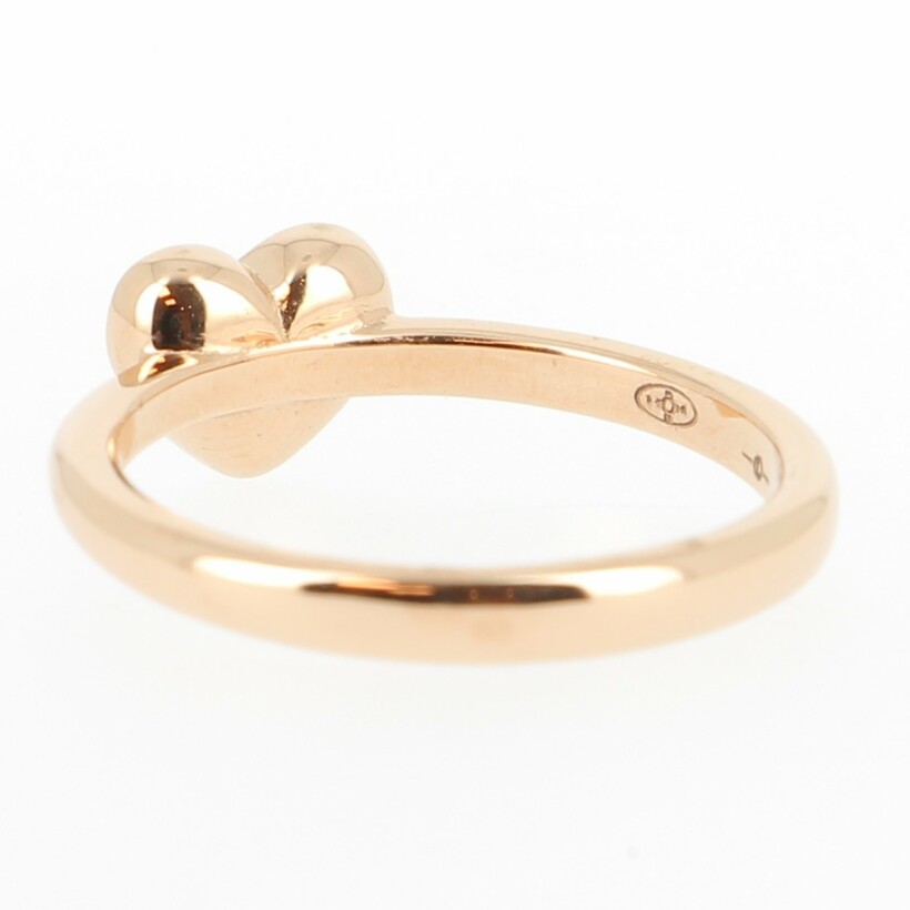 Heart Pink Gold and diamonds ring