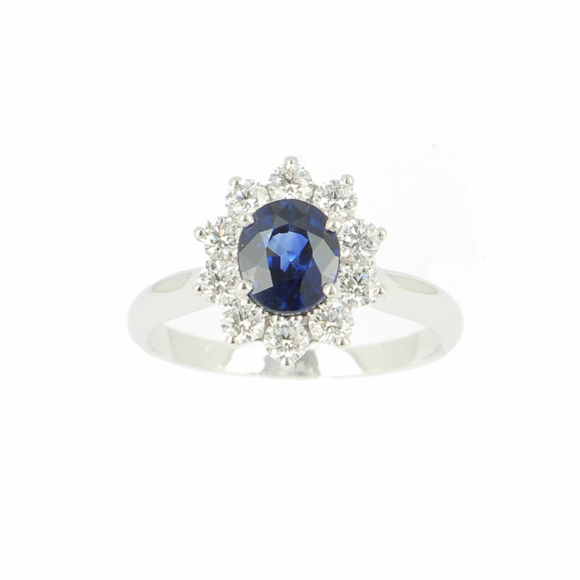 Daisy Blue Saphir Ring