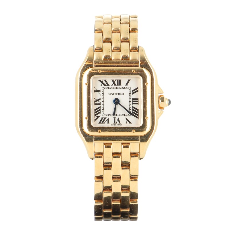 Panthère de Cartier watch, Small model, quartz movement, yellow gold