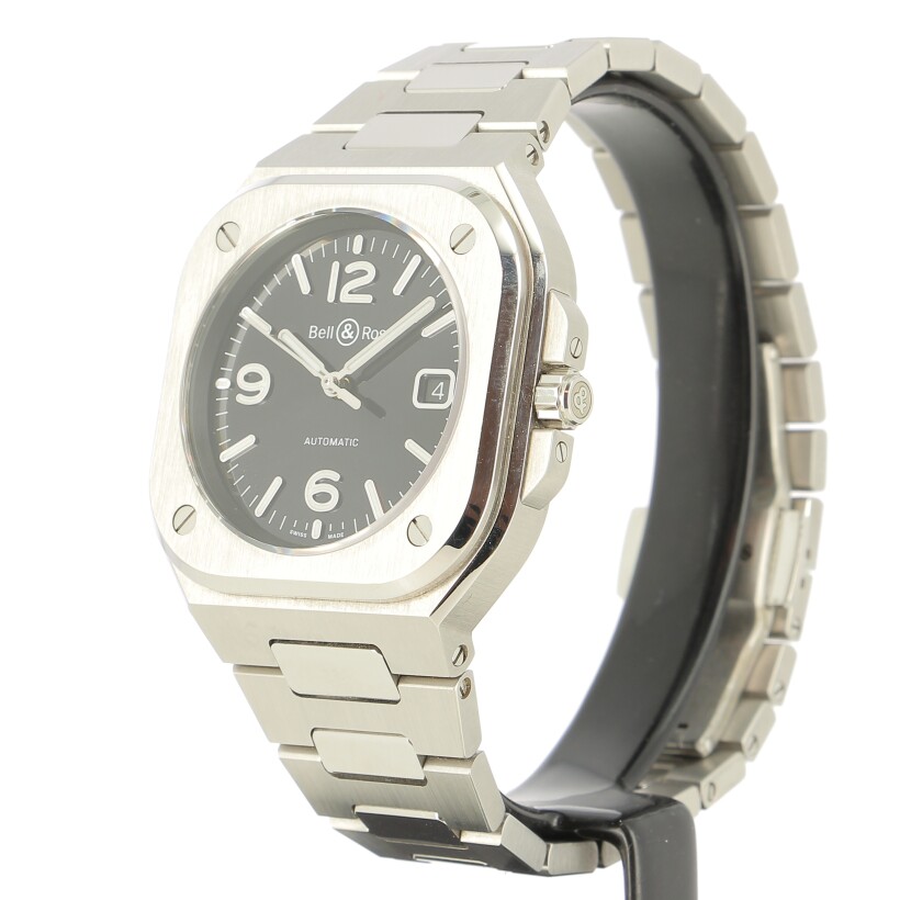 BR 05 Black Steel watch