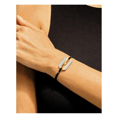 Bracelet Akillis LoveTag en titane et or jaune