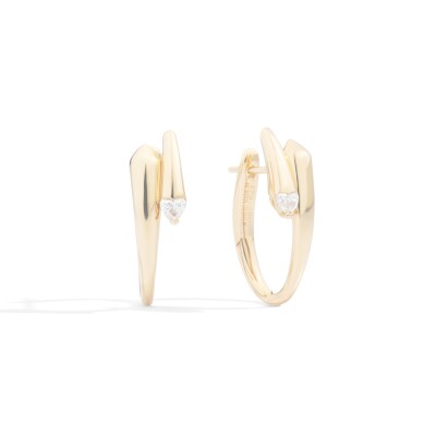 Boucles d'oreilles Recarlo Anniversary Love en or blanc et Diamant