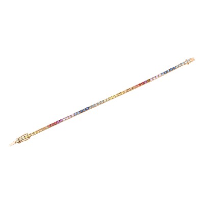 Bracelet or rose rainbow