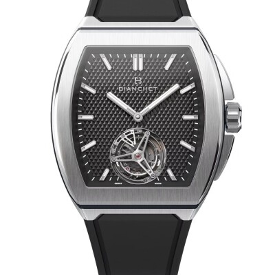 Montre Bianchet Ultrafino Tonneau Titanium Black