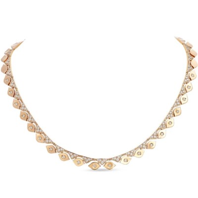 Collier collection Mikou, en or rose et diamants