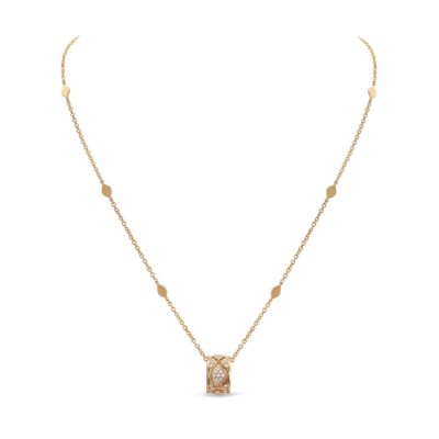 Pendentif collection Mikou, en or rose et diamants