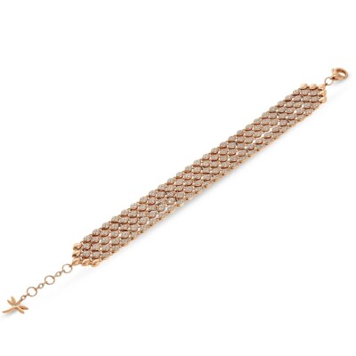 Bracelet Mikoulette en or rose et diamants