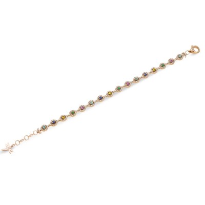 Bracelet Montmartre, pierres précieuses et semi-précieuses