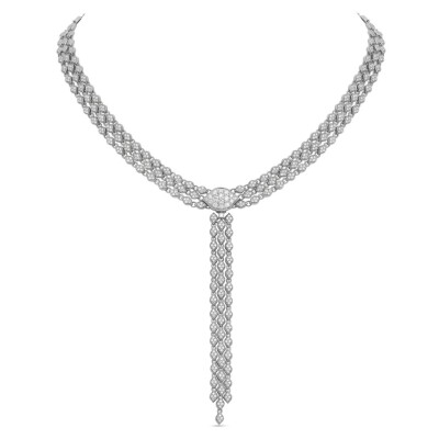 Collier collection Mikoulette, en or gris et diamants