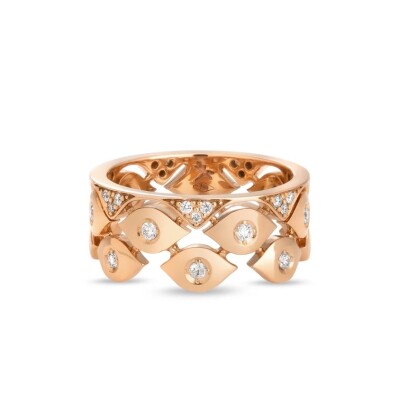 Bracelet Mikou, en or rose et diamants